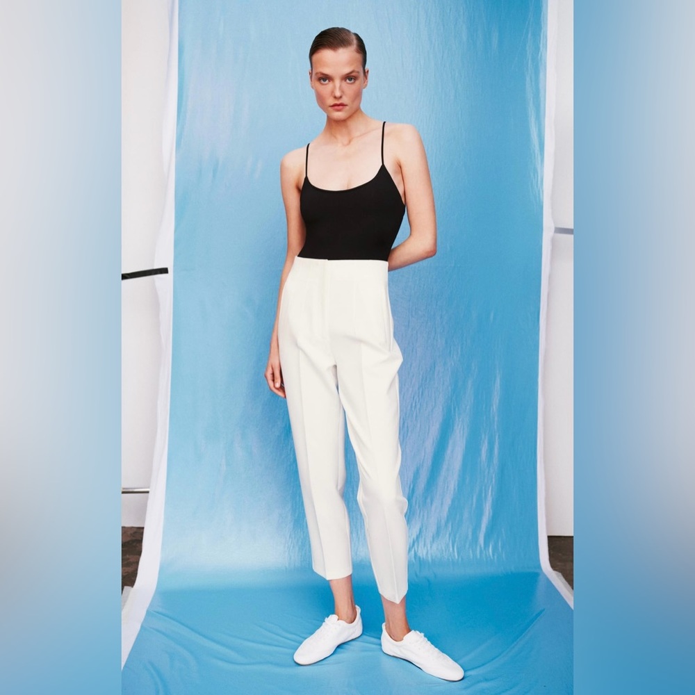 White Zara trousers, brand new with tags